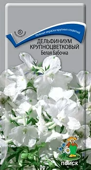 Дельфиниум крупноцветковый Белая бабочка 
